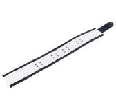 Collier en cuir 3 Anneaux D Blanc-Noir Collier en cuir 3 Anneaux D Blanc-Noir