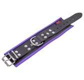Menottes en cuir pour Poignets Noir-Violet Menottes en cuir pour Poignets Noir-Violet