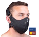 Masque en cuir avec Zip