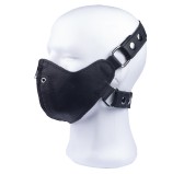 Masque en cuir avec Zip