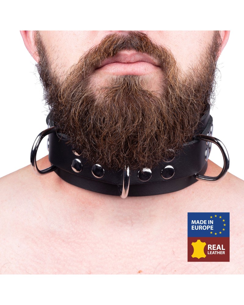 Collier en cuir Ultra Noir Collier en cuir Ultra Noir