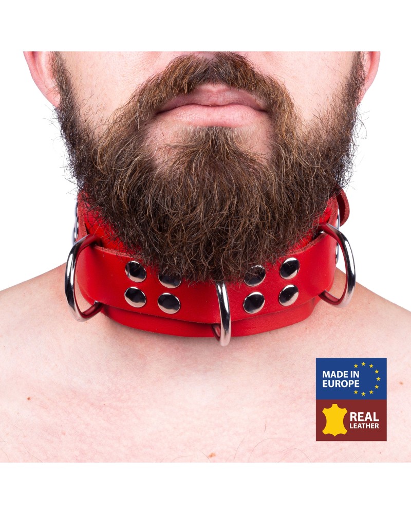 Collier en cuir Ultra Rouge Collier en cuir Ultra Rouge