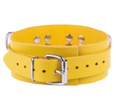 Collier en cuir Ultra Jaune