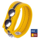 Cockring en cuir Tippy Jaune