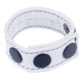 Cockring en cuir Cocky Blanc Cockring en cuir Cocky Blanc