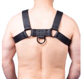 Harnais en cuir Snap Noir Harnais en cuir Snap Noir