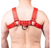 Harnais en cuir Snap Rouge Harnais en cuir Snap Rouge