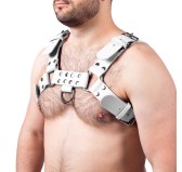 Harnais en cuir Buckle Blanc Harnais en cuir Buckle Blanc