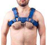 Harnais en cuir Buckle Bleu Harnais en cuir Buckle Bleu