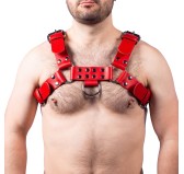 Harnais en cuir Buckle Rouge Harnais en cuir Buckle Rouge