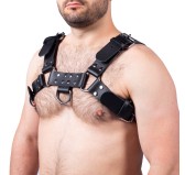 Harnais en cuir Buckle Noir Harnais en cuir Buckle Noir