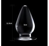 Plug transparent Flawless 10 x 5.5 cm Plug transparent Flawless 10 x 5.5 cm
