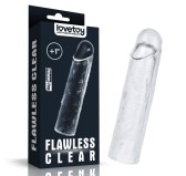 Gaine de pénis Flawless 15 x 4cm Transparente Gaine de pénis Flawless 15 x 4cm Transparente