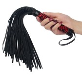 Martinet Whip Me Baby 38cm Noir-Rouge