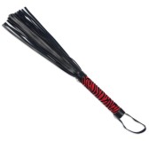 Martinet Whip Me Baby 38cm Noir-Rouge