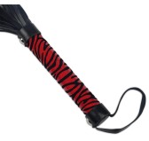 Martinet Whip Me Baby 38cm Noir-Rouge