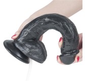 Gode réaliste éjaculateur Squirt 22 x 4.5cm Noir