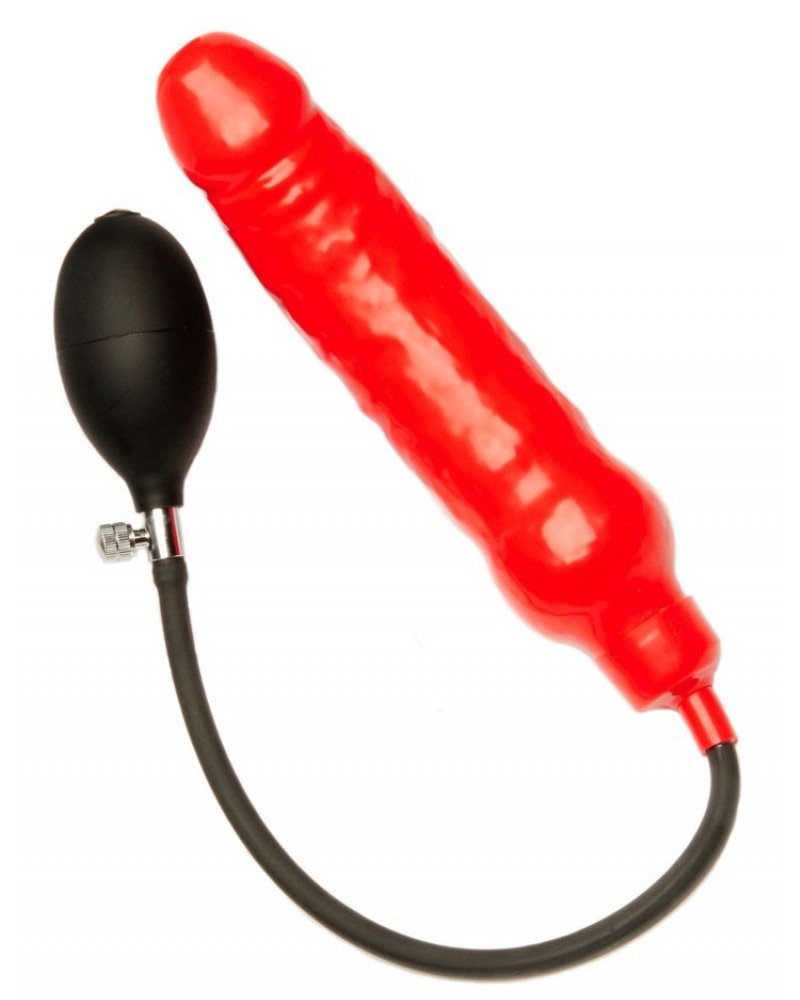 Gode gonflable rouge 15 x 4.5cm Gode gonflable rouge 15 x 4.5cm