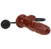 Gode gonflable Inflat 14 x 4.5cm Marron Gode gonflable Inflat 14 x 4.5cm Marron