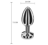 Plug bijou en métal Butt Fine M 7 x 3cm Plug bijou en métal Butt Fine M 7 x 3cm