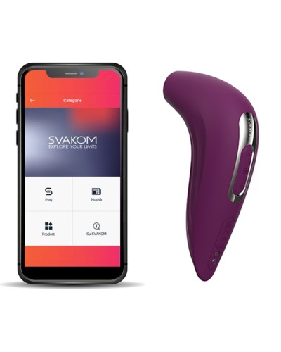 Stimulateur de clitoris connecté Pulse Union Svakom 12cm Violet