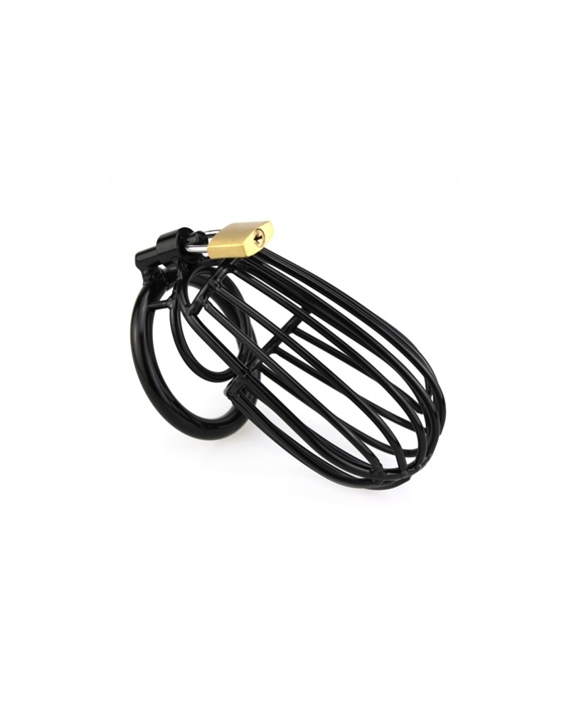 Cage de chasteté SAMOURAI 11 x 5.5 cm Noire Cage de chasteté SAMOURAI 11 x 5.5 cm Noire