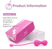 Boules de geisha connectées Kegel Master 8 x 3.4 cm Boules de geisha connectées Kegel Master 8 x 3.4 cm