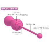 Boules de geisha connectées Kegel Master 8 x 3.4 cm Boules de geisha connectées Kegel Master 8 x 3.4 cm