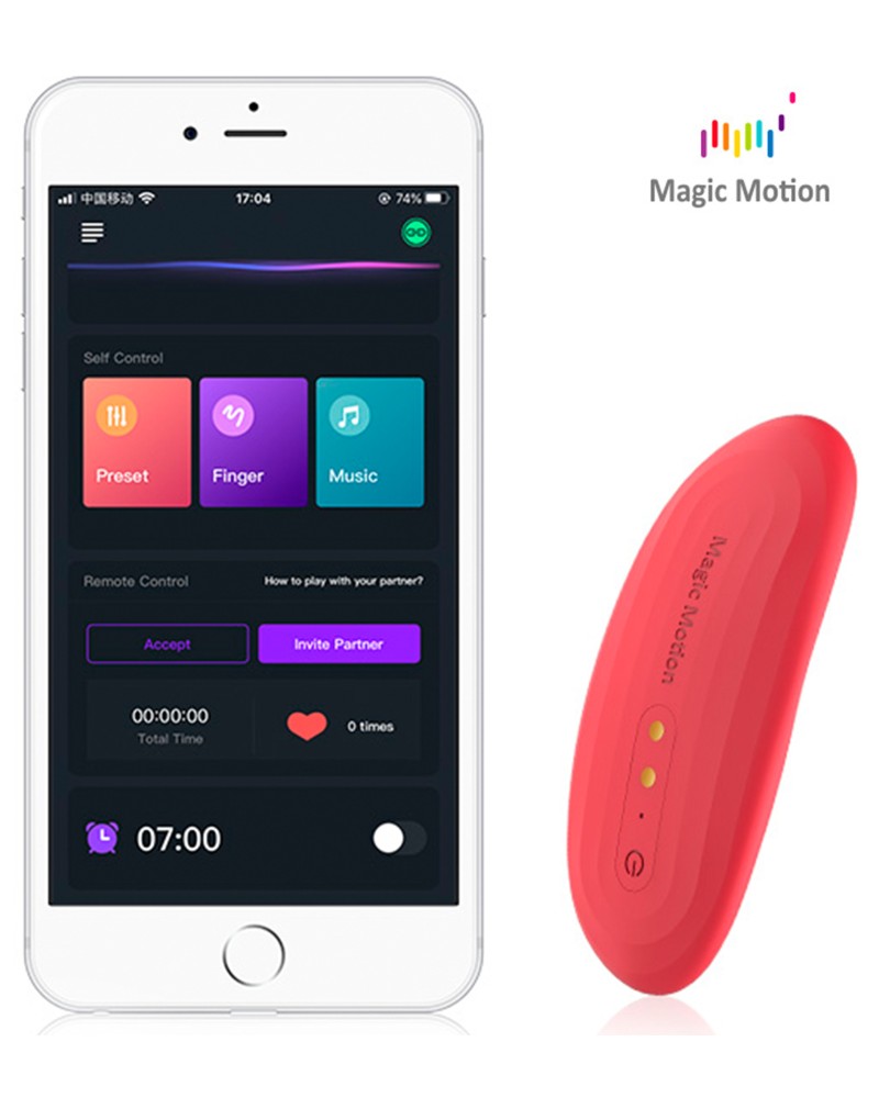 Stimulateur de clitoris connecté Magic Nyx Rouge Stimulateur de clitoris connecté Magic Nyx Rouge