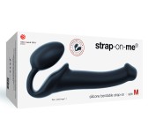 Gode + plug STRAP-ON-ME Bendable M 16 x 4 cm Noir