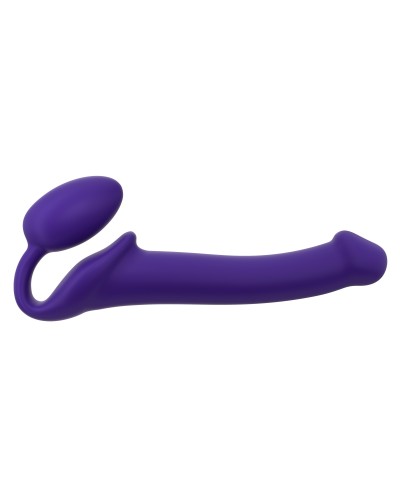 Gode + plug STRAP-ON-ME Bendable M 16 x 4 cm Violet