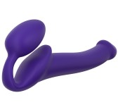 Gode + plug STRAP-ON-ME Bendable M 16 x 4 cm Violet