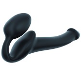 Gode + plug Strap-On-Me Beandable S 15 x 3.5 cm Noir