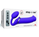 Gode vibrant STRAP-ON 3 Moteurs XL 16 x 4.5 cm Violet