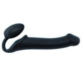 Gode + Plug STRAP-ON-ME Bendable L 16 x 3.7 cm Noir