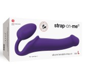 Gode + Plug STRAP-ON-ME Bendable L 16 x 3.7 cm Violet
