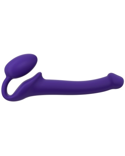 Gode + Plug STRAP-ON-ME Bendable S 15 x 3.5 cm Violet