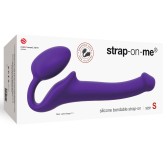 Gode + Plug STRAP-ON-ME Bendable S 15 x 3.5 cm Violet