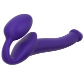 Gode + Plug STRAP-ON-ME Bendable S 15 x 3.5 cm Violet