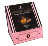 Poudre corporelle comestible Golden Light Chocolat aphrodisiaque 40g