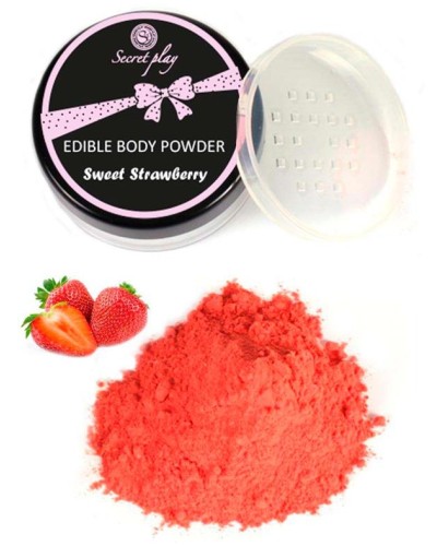 Poudre comestible Sweet Body Arôme Fraise 20g