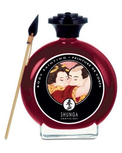 Peinture corporelles à la Fraise- Shunga-100ml