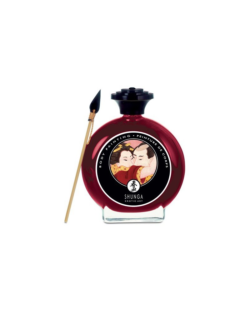 Peinture corporelles à la Fraise- Shunga-100ml