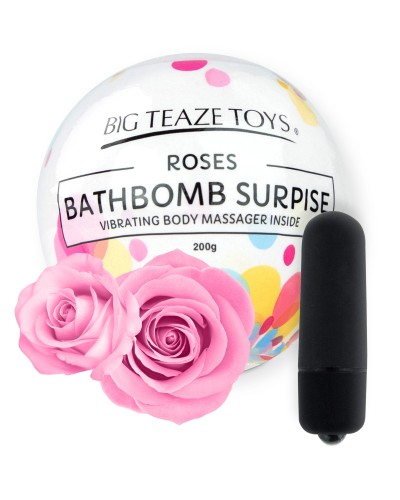Bombe de bain moussante avec Vibro Parfum Rose