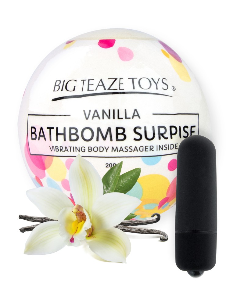 Bombe de bain Moussante avec Vibro Parfum Vanille Bombe de bain Moussante avec Vibro Parfum Vanille