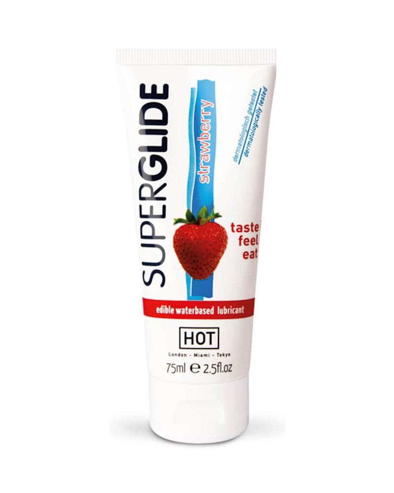 Lubrifiant Comestible 75mL Goût Fraise Lubrifiant Comestible 75mL Goût Fraise