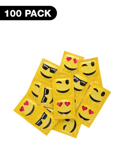 Préservatifs perlés Emoji x100
