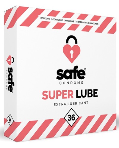 Préservatifs lubrifiés SUPER LUBE Safe x36