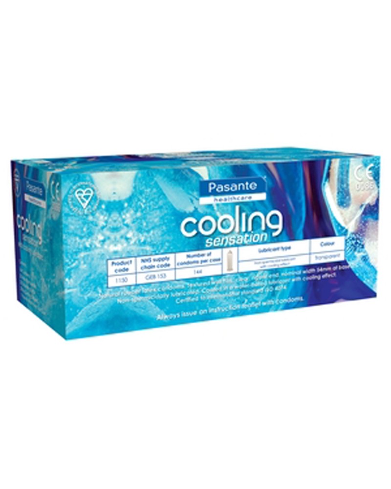 Préservatifs Effet Fraîcheur COOLING Pasante x144 Préservatifs Effet Fraîcheur COOLING Pasante x144