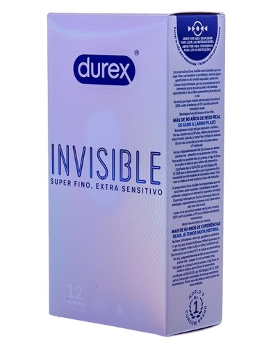 Préservatifs fins Invisible Durex x12